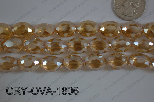 Angelic Crystal Faceted Oval 12x16mm CRY-OVA-1806