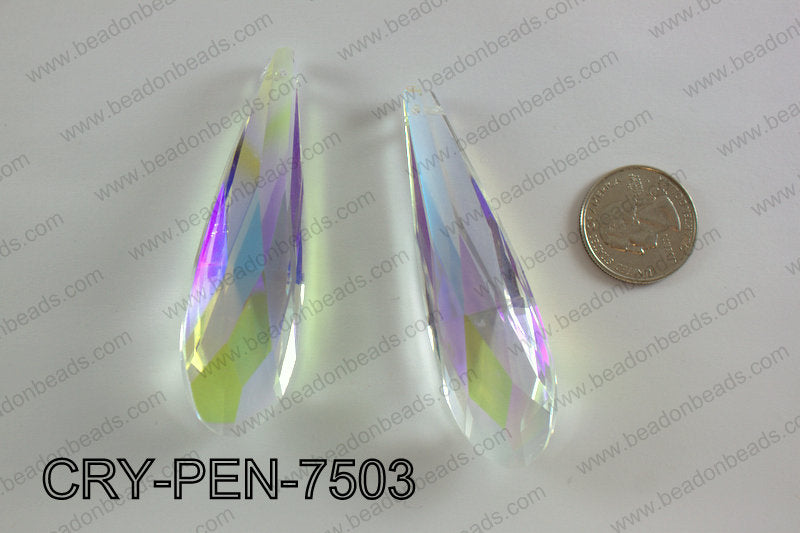 Crystal Pendant 21x75MM  CRY-PEN-7503