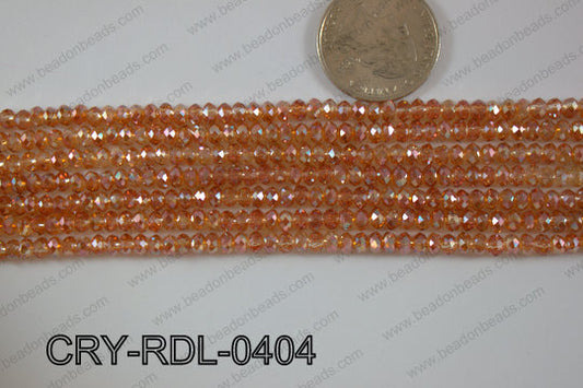 Crystal Rondel 4mm CRY-RDL-0404