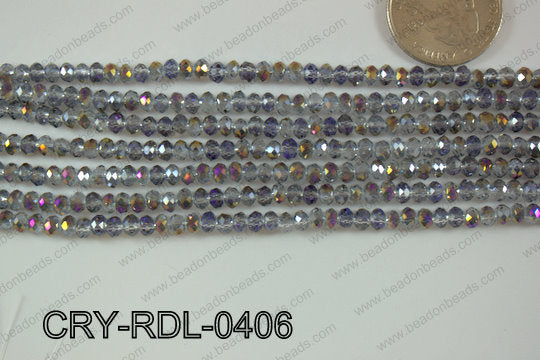 Crystal Rondel 4mm CRY-RDL-0406