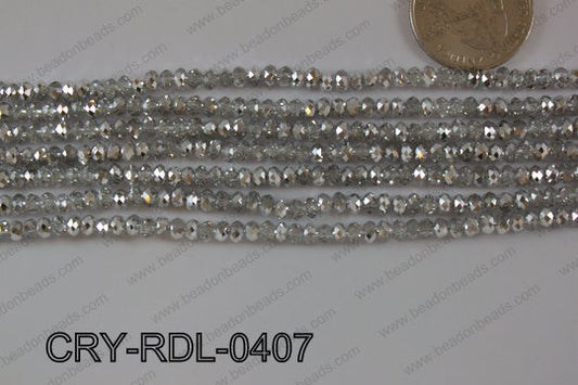 Crystal Rondel 4mm CRY-RDL-0407
