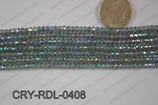 Crystal Rondel 4mm CRY-RDL-0408