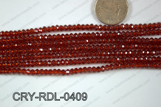 Crystal Rondel 4mm CRY-RDL-0409