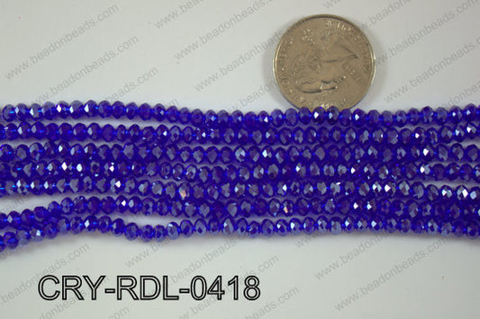 Crystal Rondel 4mm CRY-RDL-0418