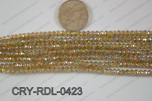 Crystal Rondel 4mm CRY-RDL-0423