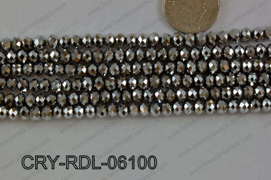 Crystal Rondel 6mm CRY-RDL-06100