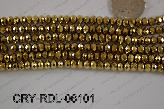 Crystal Rondel 6mm CRY-RDL-06101