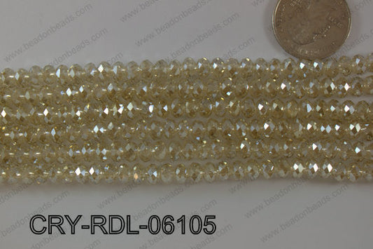 Crystal Rondel 6mm CRY-RDL-06105
