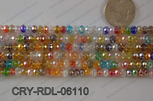 Crystal Rondel 6mm CRY-RDL-06110