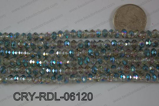 Crystal Rondel 6mm CRY-RDL-06120