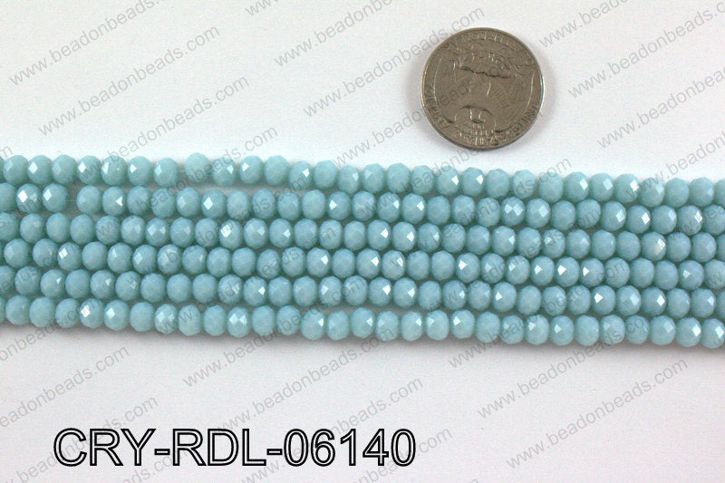 Angelic crystal rondels 6mm CRY-RDL-06140