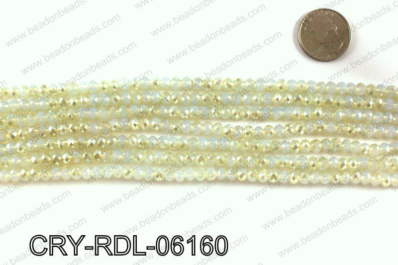 Angelic crystal rondels 6mm CRY-RDL-06160