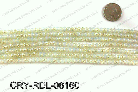 Angelic crystal rondels 6mm CRY-RDL-06160