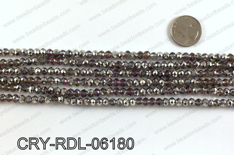 Angelic crystal rondels 6mm CRY-RDL-06180
