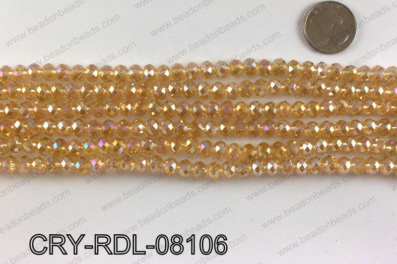 Angelic rondel crystals 8mm CRY-RDL-08106