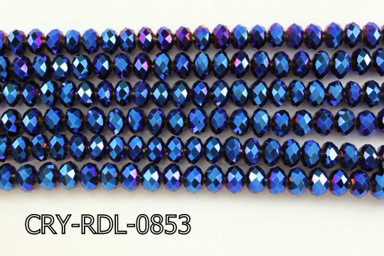Angelic Crystal Faceted Rondel 8mm 10'' CRY-RDL-0853