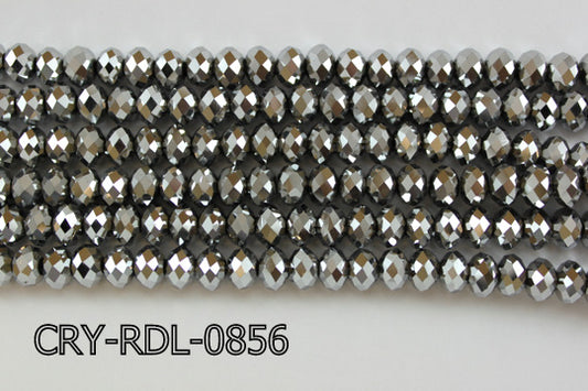 Angelic Crystal Faceted Rondel 8mm 10'' CRY-RDL-0856