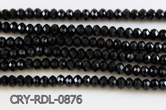 Angelic Crystal Faceted Rondel 8mm 10'' CRY-RDL-0876