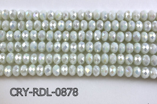Angelic Crystal Faceted Rondel 8mm 10'' CRY-RDL-0878