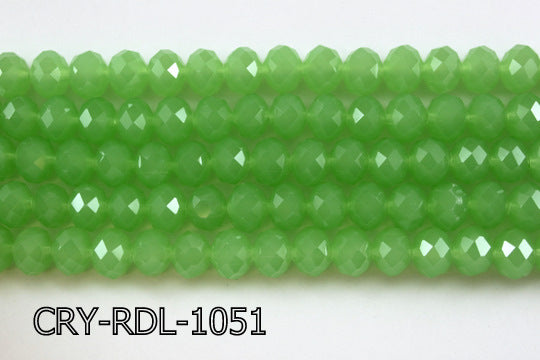 Angelic Crystal Faceted Rondel 10mm 10'' CRY-RDL-1051