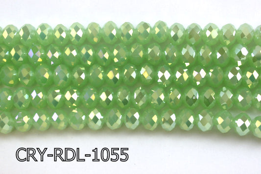 Angelic Crystal Faceted Rondel 10mm 10'' CRY-RDL-1055