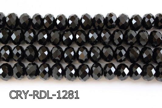 Angelic Crystal Faceted Rondel 12mm 10'' CRY-RDL-1281
