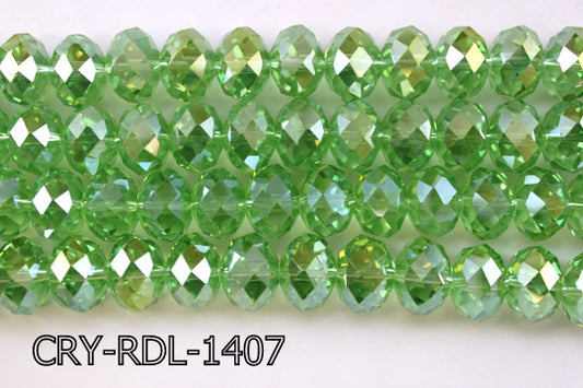 Angelic Crystal Faceted Rondel 14mm CRY-RDL-1407
