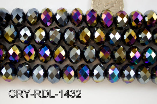 Angelic Crystal Faceted Rondel 14mm  CRY-RDL-1432
