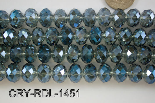 Angelic Crystal Faceted Rondel 14mm CRY-RDL-1451