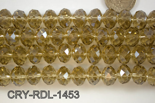 Angelic Crystal Faceted Rondel 14mm  CRY-RDL-1453