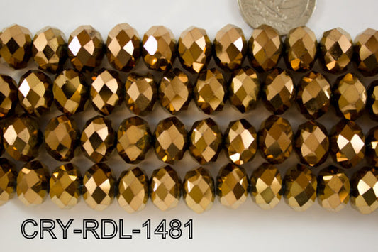 Angelic Crystal Faceted Rondel 14mm  CRY-RDL-1481