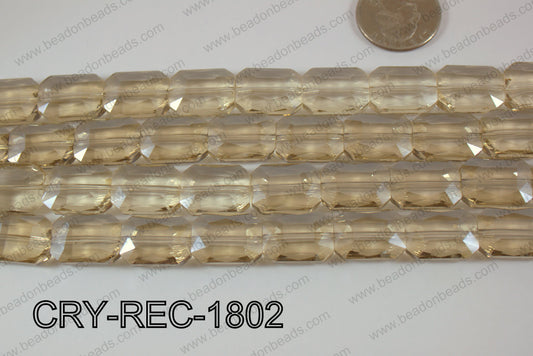 Angelic Crystal Rectangle Faceted 13x18mm CRY-REC-1802