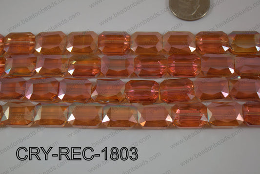 Angelic Crystal Rectangle Faceted 13x18mm CRY-REC-1803