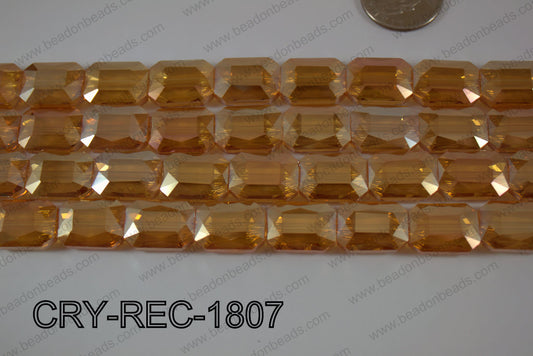 Angelic Crystal Rectangle Faceted 13x18mm CRY-REC-1807
