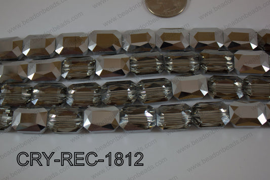 Angelic Crystal Rectangle Faceted 13x18mm CRY-REC-1812