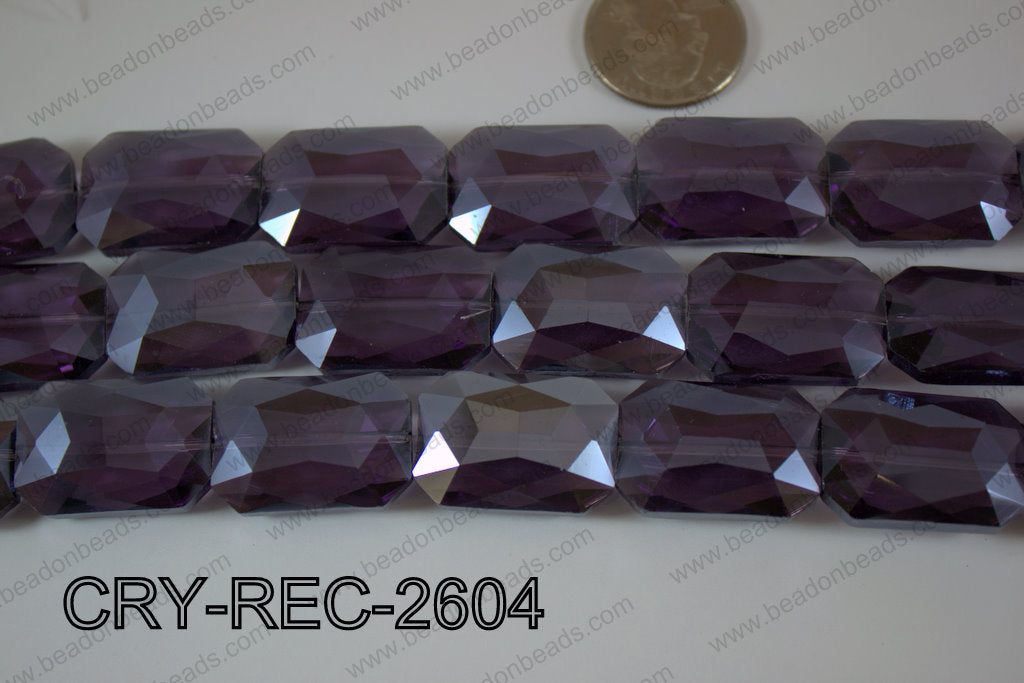Angelic Crystal Rectangle Faceted 18x26mm CRY-REC-2604