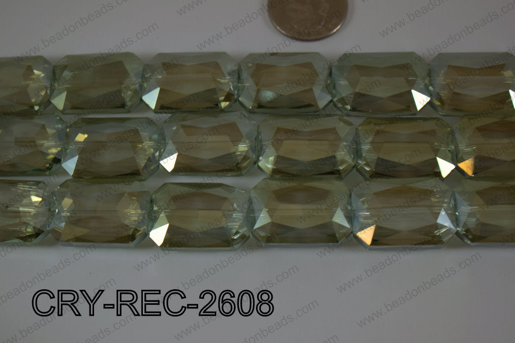 Angelic Crystal Rectangle Faceted 18x26mm CRY-REC-2608