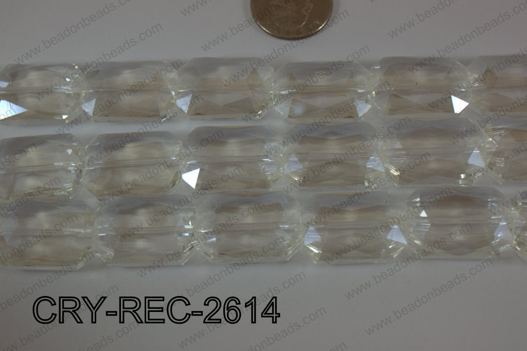 Angelic Crystal Rectangle Faceted 18x26mm CRY-REC-2614