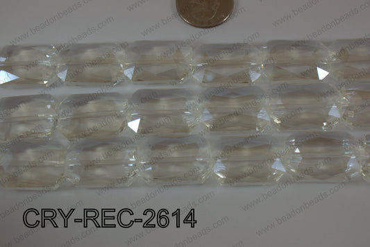 Angelic Crystal Rectangle Faceted 18x26mm CRY-REC-2614