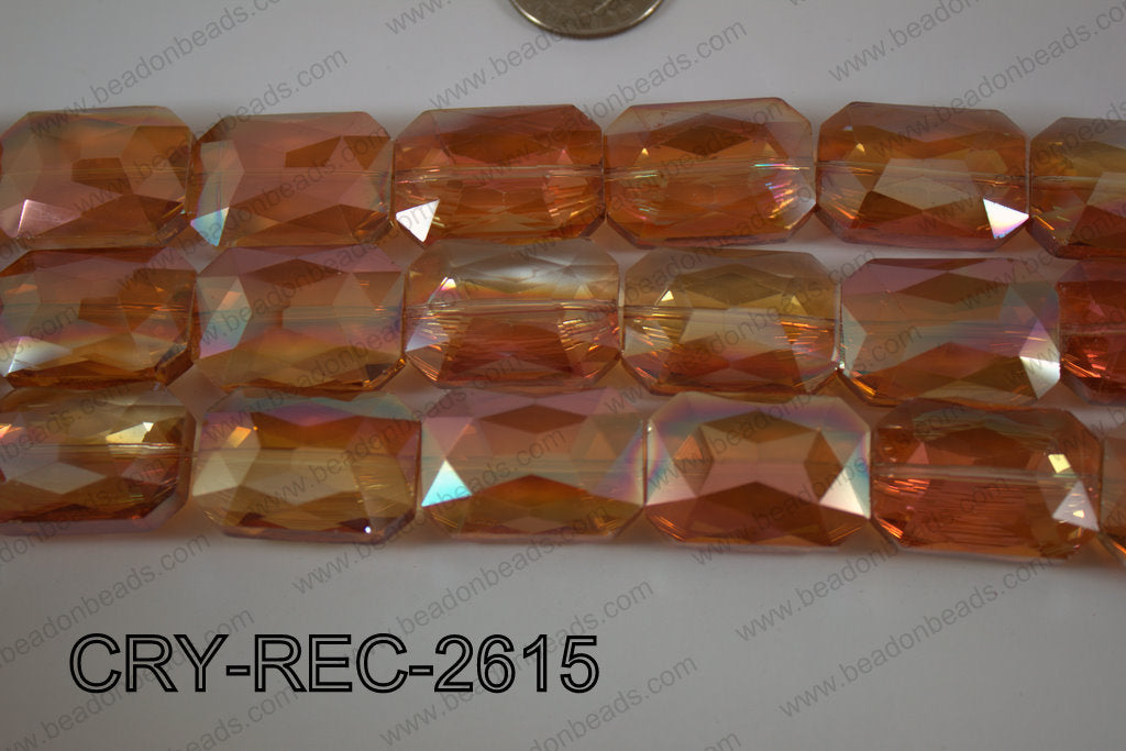 Angelic Crystal Rectangle Faceted 18x26mm CRY-REC-2615
