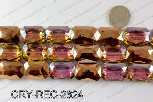ANGELIC CRYSTAL RECTANGLE FACETED 18x26MM CRY-REC-2624