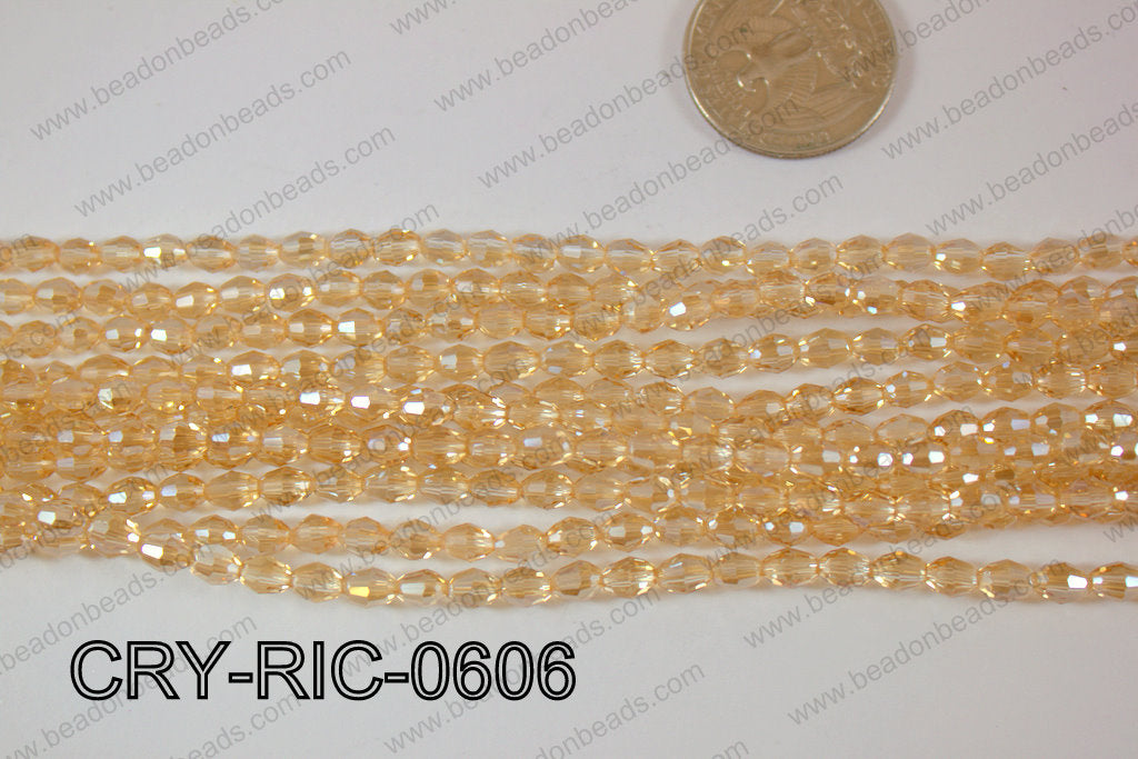 Angelic Crystals Rice 6mm CRY-RIC-0606