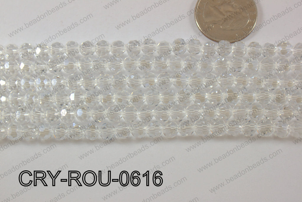 Angelic Crystal Round Faceted 6mm CRY-ROU-0616