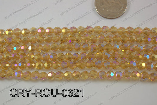 Angelic Crystal Round Faceted 6mm CRY-ROU-0621