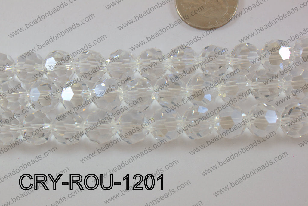 Angelic Crystal Round Faceted 32cut 12mm CRY-ROU-1201