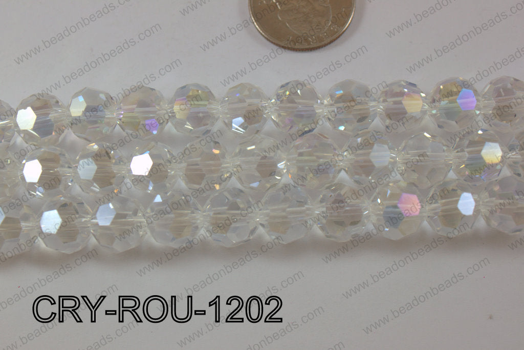 Angelic Crystal Round Faceted 32cut 12mm CRY-ROU-1202