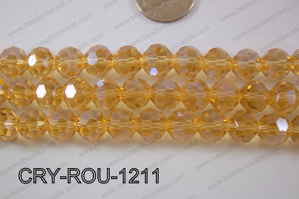 Angelic Crystal Round Faceted 32cut 12mm CRY-ROU-1211