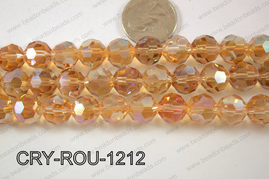 Angelic Crystal Round Faceted 32cut 12mm CRY-ROU-1212