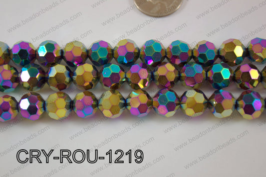 Angelic Crystal Round Faceted 32cut 12mm CRY-ROU-1219