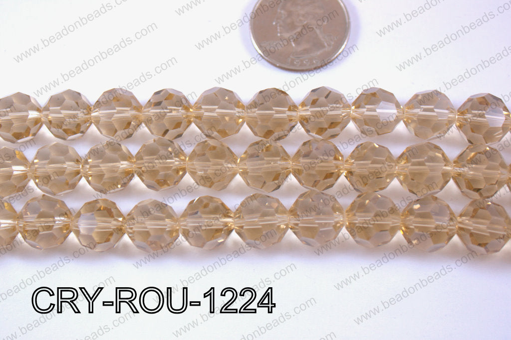 Angelic Crystal Round Faceted 32cut 12mm CRY-ROU-1224